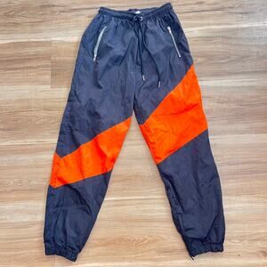Laced Up by Sneak Gallery GOAT Black Orange Track Pants Joggers Size M